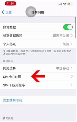 隆广镇苹果14维修网分享如何给iPhone14的SIM卡设置密码 