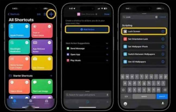 隆广镇苹果14锁屏维修店分享iPhone14升级iOS16.4后如何创建锁屏快捷方式 
