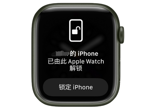 隆广镇苹果手机维修分享用 AppleWatch 解锁配备面容 ID 的 iPhone方法 