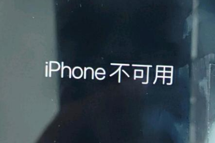 隆广镇苹果服务网点分享锁屏界面显示“iPhone 不可用”如何解决 