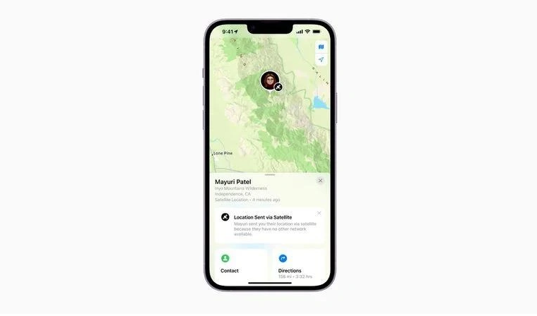 隆广镇苹果14维修分享iPhone14系列中 FindMy功能通过卫星分享位置方法教程 