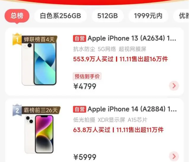 隆广镇苹果14维修分享iPhone14配置不如同价位的安卓还能大卖 