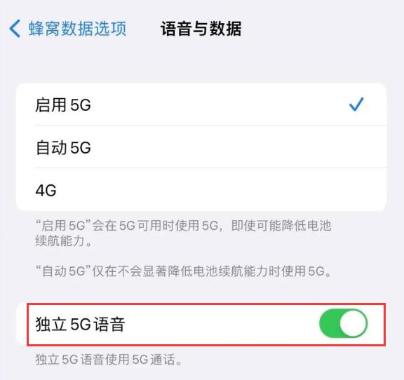 隆广镇苹果14维修分享iPhone 14 Pro如何开启VoNR 